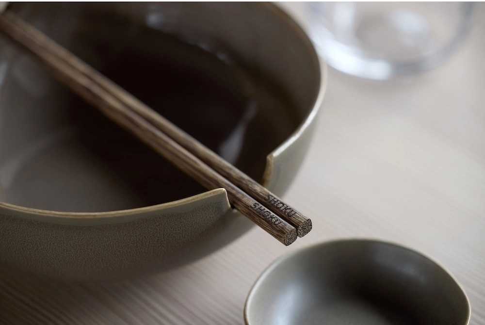 Villa Collection Kameninová Ramen mísa Shoku Warm Brown 18,5 cm