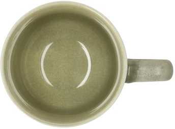 Villa Collection Kameninový hrnek s ouškem Shoku Pure Green 33 cl