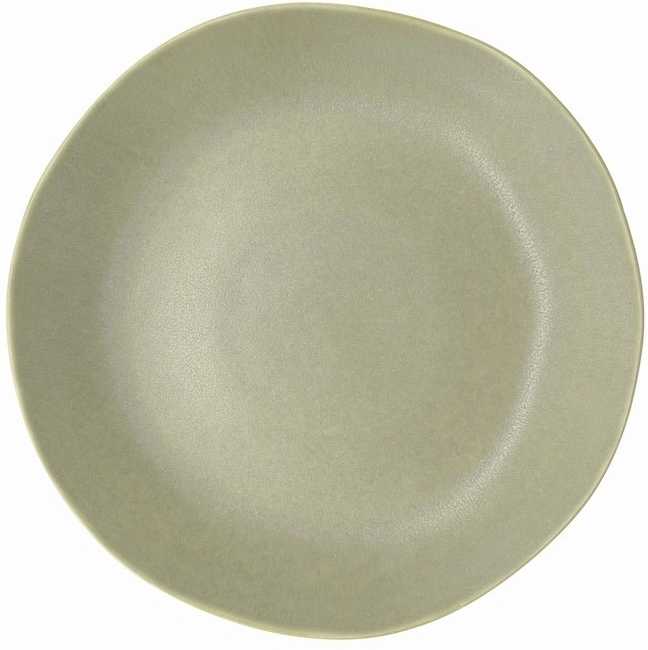 Villa Collection Kameninový mělký talíř Shoku Pure Green 20 cm