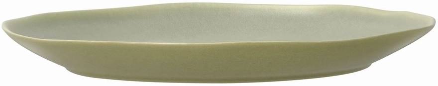 Villa Collection Kameninový mělký talíř Shoku Pure Green 20 cm