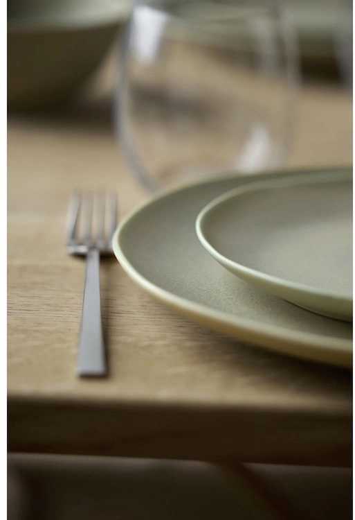 Villa Collection Kameninový mělký talíř Shoku Pure Green 20 cm