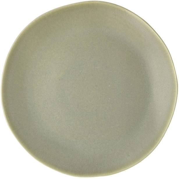 Villa Collection Kameninový mělký talíř Shoku Pure Green 27 cm