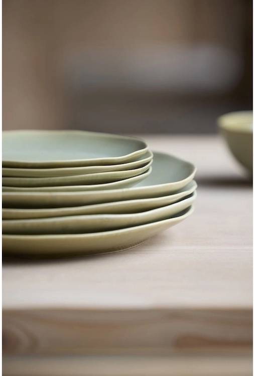 Villa Collection Kameninová miska Shoku Pure Green 12,5 cm