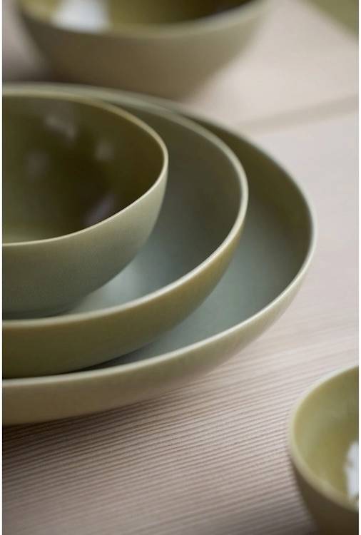 Villa Collection Kameninová miska Shoku Pure Green 15 cm