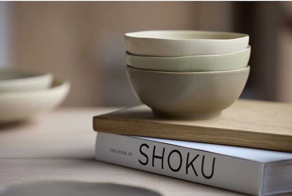 Villa Collection Kameninová miska Shoku Pure Green 15 cm