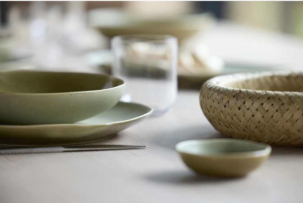 Villa Collection Kameninová polévková miska Shoku Pure Green 23 cm