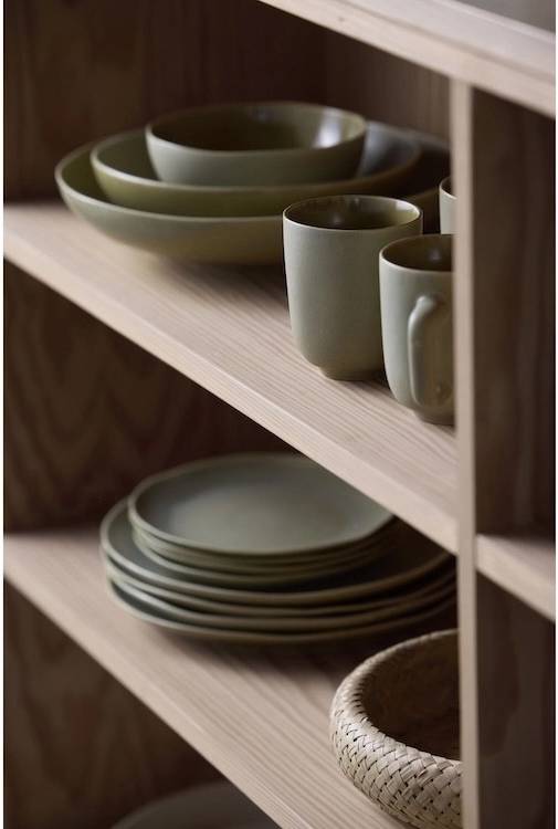 Villa Collection Kameninová těstovinová mísa Shoku Pure Green 21 cm