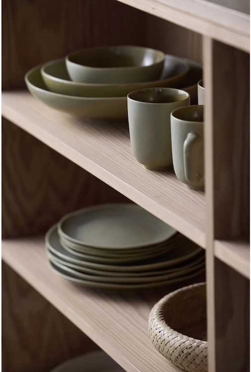 Villa Collection Kameninová těstovinová mísa Shoku Pure Green 21 cm