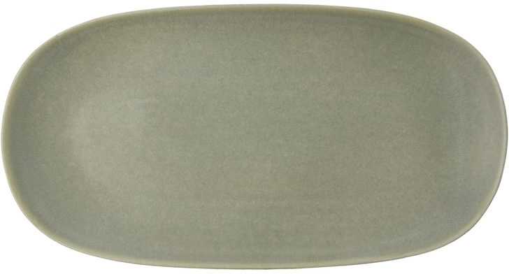 Villa Collection Kameninová servírovací tác Shoku Pure Green 34x18 cm