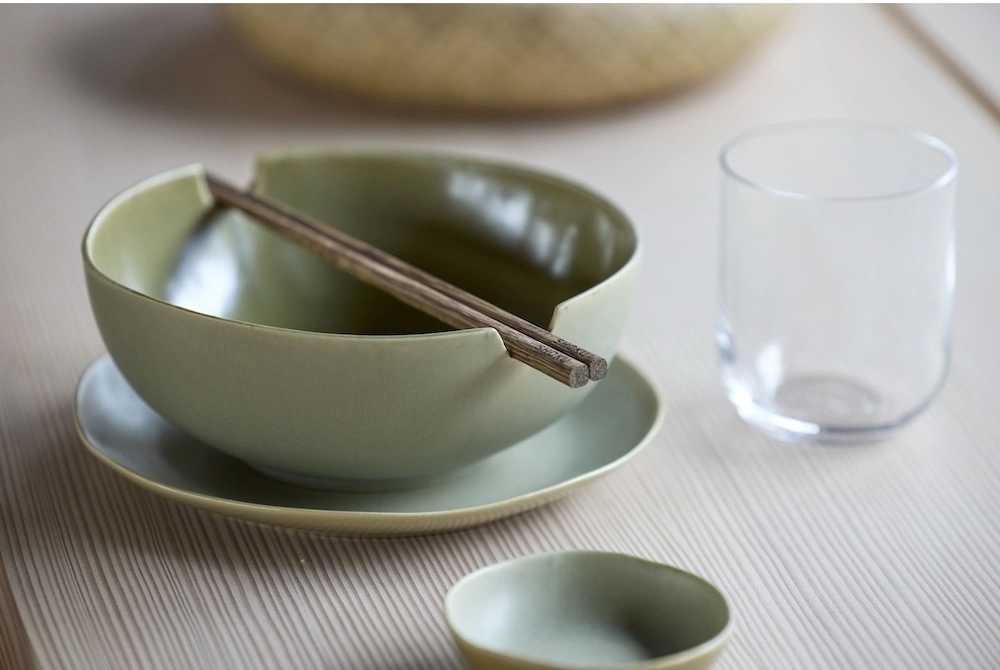 Villa Collection Kameninová miska na omáčku Shoku Pure Green 9 cm