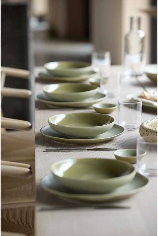 Villa Collection Kameninová miska na omáčku Shoku Pure Green 9 cm