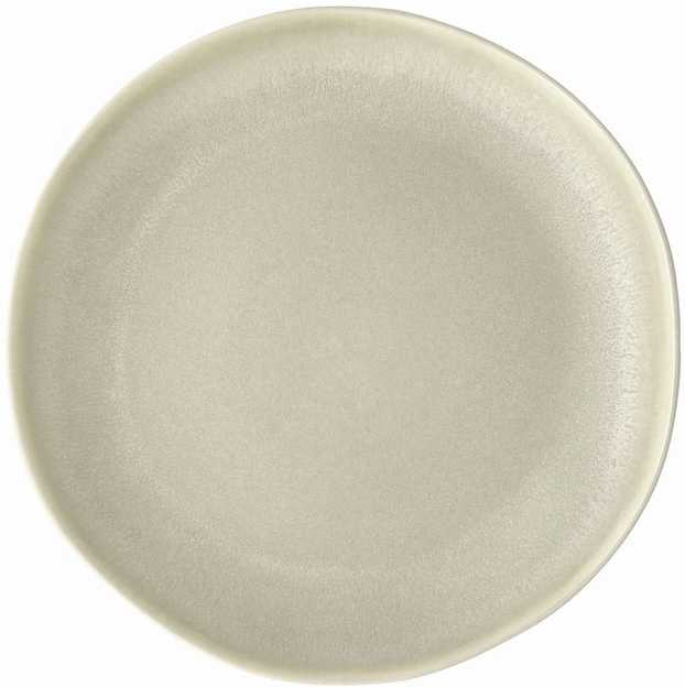 Villa Collection Kameninový mělký talíř Shoku Soft Beige 20 cm