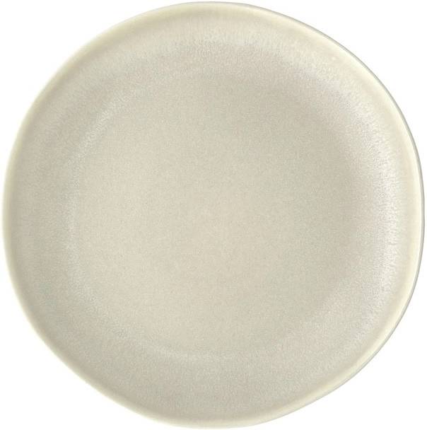 Villa Collection Kameninový mělký talíř Shoku Soft Beige 27 cm