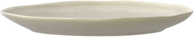 Villa Collection Kameninový mělký talíř Shoku Soft Beige 27 cm