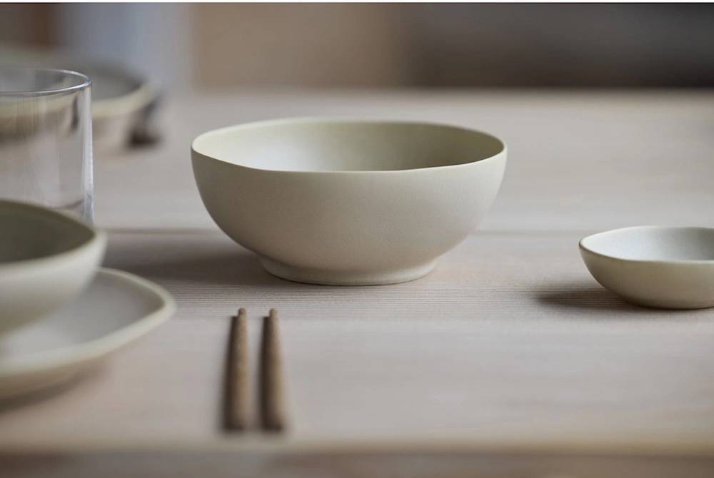 Villa Collection Kameninová miska Shoku Soft Beige 12,5 cm