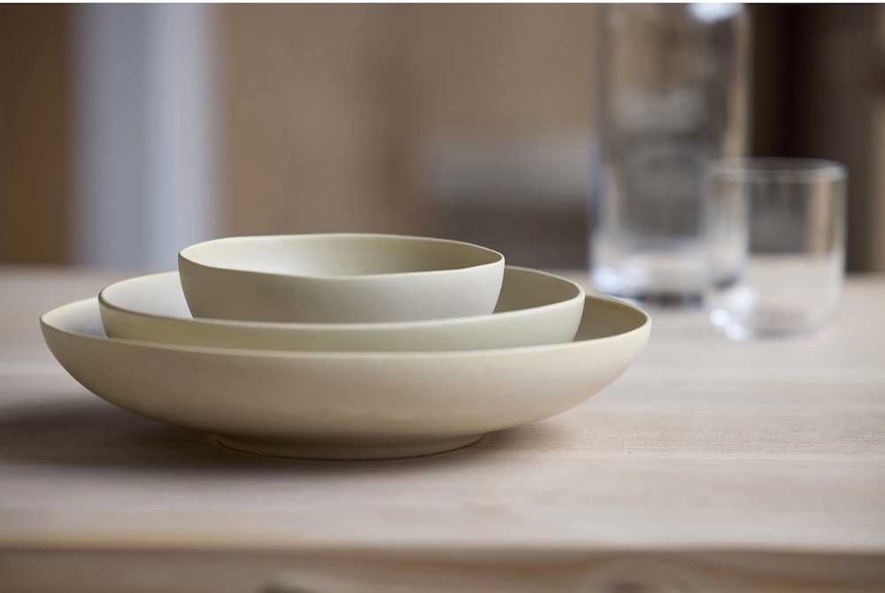 Villa Collection Kameninová polévková miska Shoku Soft Beige 23 cm