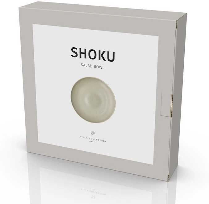 Villa Collection Kameninová salátová mísa Shoku Soft Beige 28 cm