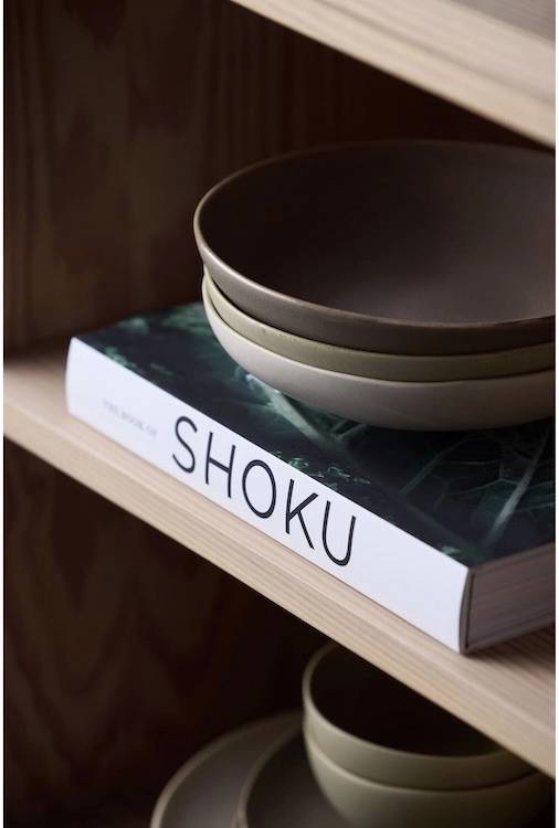 Villa Collection Kameninová těstovinová mísa Shoku Soft Beige 21 cm