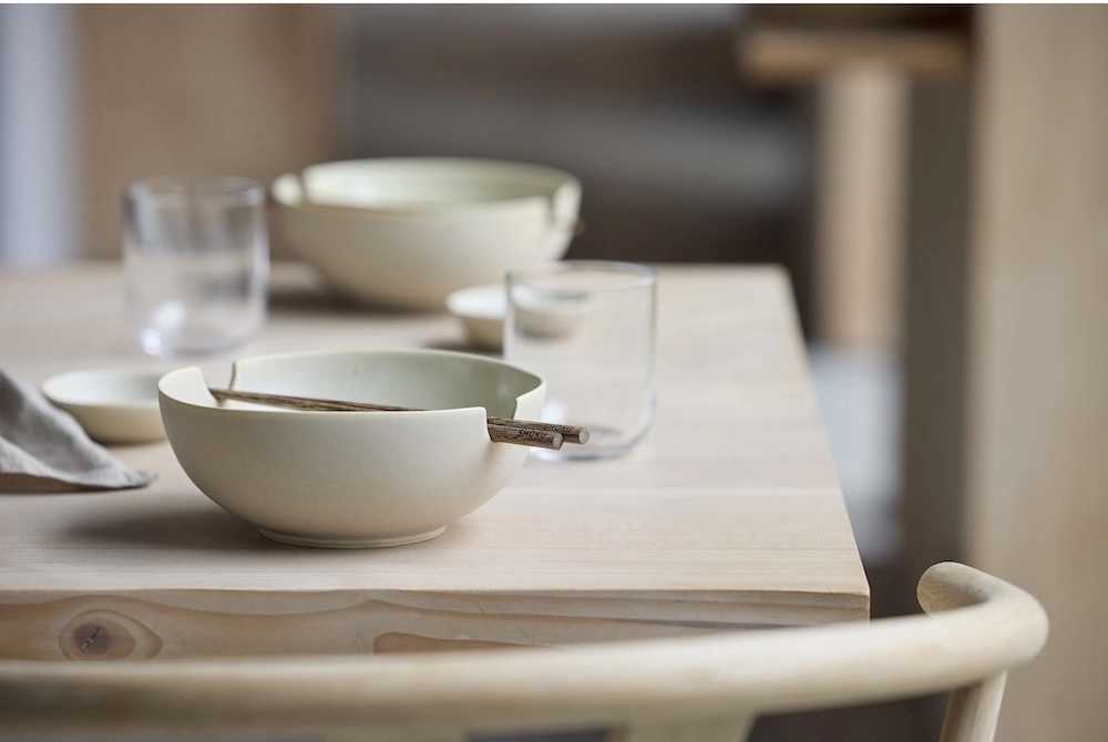 Villa Collection Kameninová Ramen mísa Shoku Soft Beige 18,5 cm