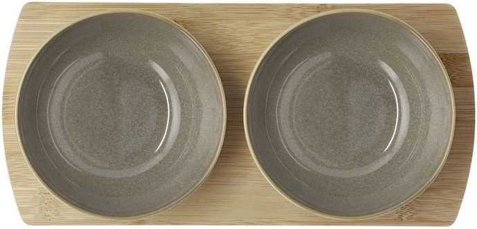 Villa Collection Kameninovo bambusová servírovací sada Shoku Warm Brown 28,5x13 cm