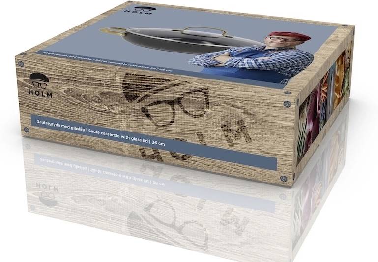 Holm Kastrol Sauté Brasserie 2,6l Black