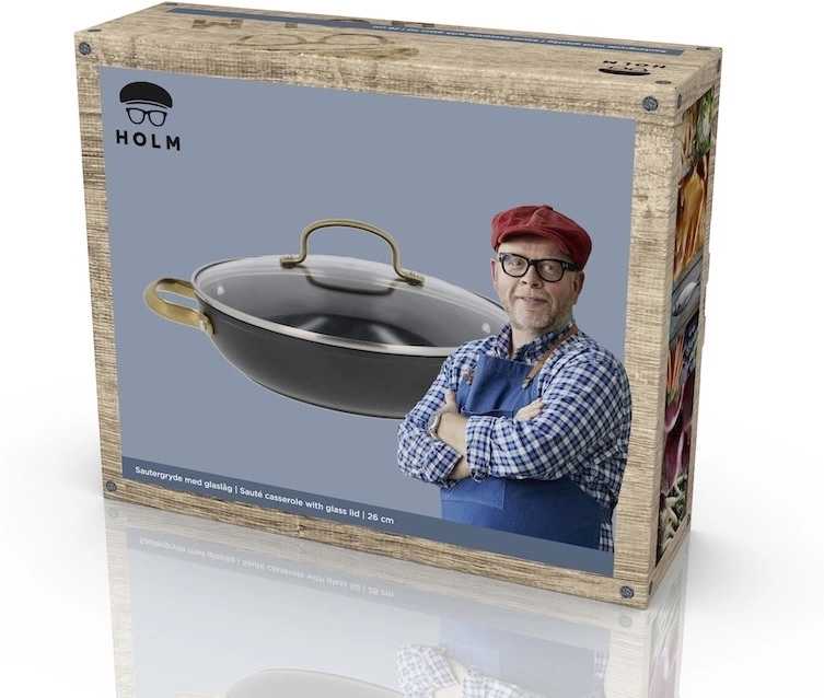 Holm Kastrol Sauté Brasserie 2,6l Black