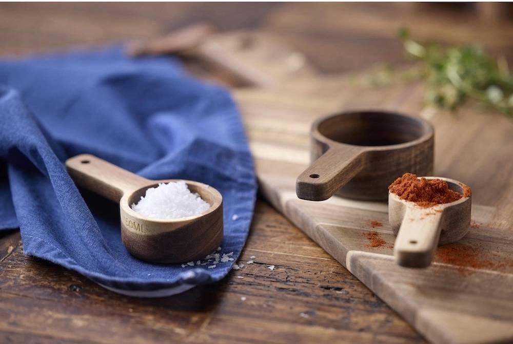 Holm Sada kuchyňských akáciových odměrek 3ks