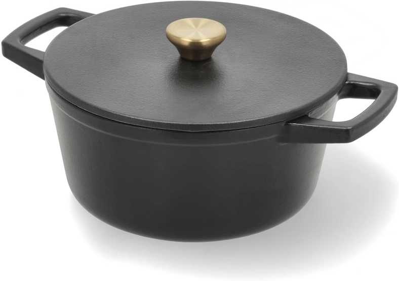 Holm Litinový kastrol kulatý 3,6l Black 