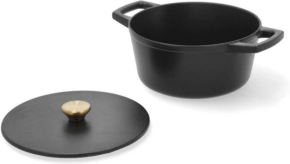 Holm Litinový kastrol kulatý 3,6l Black 