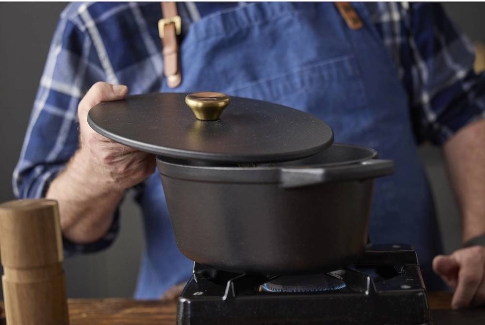 Holm Litinový kastrol kulatý 3,6l Black 