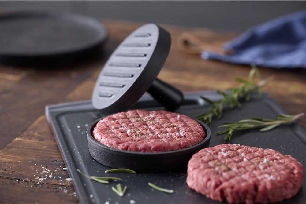 Holm Litinový lis na hamburger 13 cm