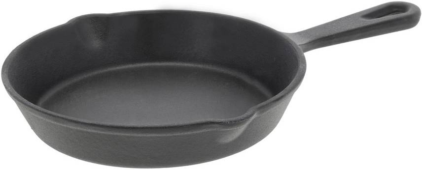 Holm Malá litinová pánev na smažení 14 cm Black