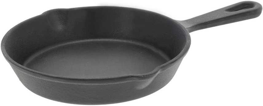 Holm Malá litinová pánev na smažení 14 cm Black