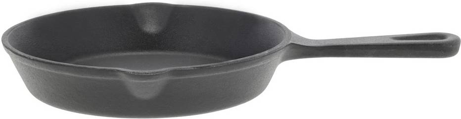 Holm Malá litinová pánev na smažení 14 cm Black