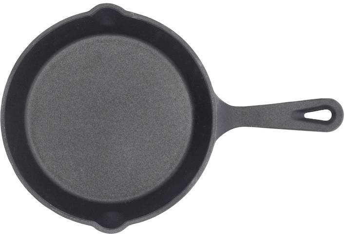 Holm Malá litinová pánev na smažení 14 cm Black