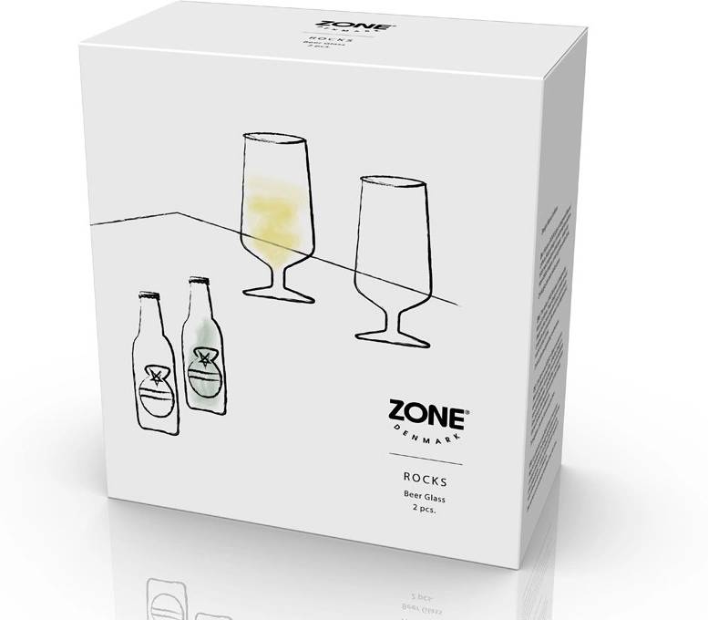 Zone Denmark Sklenice na pivo 30cl Rocks Clear