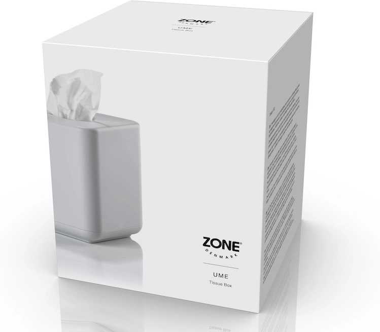 Zone Denmark Box na kapesníky Ume Soft Grey