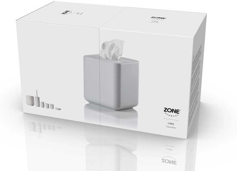 Zone Denmark Box na kapesníky Ume Soft Grey
