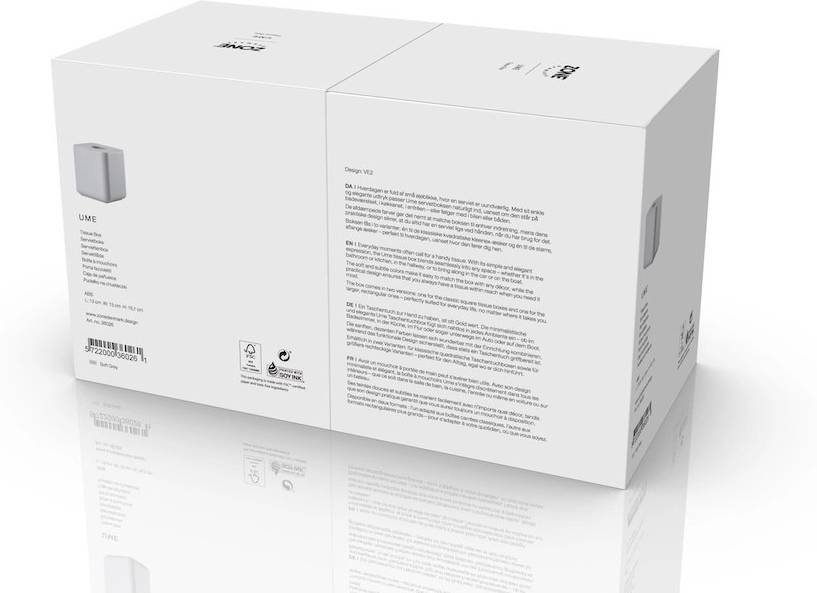 Zone Denmark Box na kapesníky Ume Soft Grey