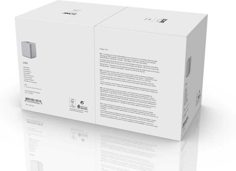 Zone Denmark Box na kapesníky Ume Soft Grey