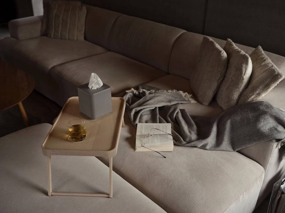 Zone Denmark Box na kapesníky Ume Taupe