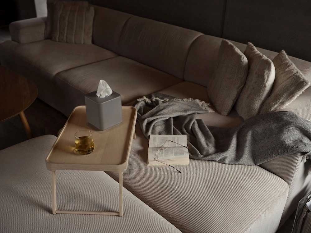 Zone Denmark Box na kapesníky Ume Taupe