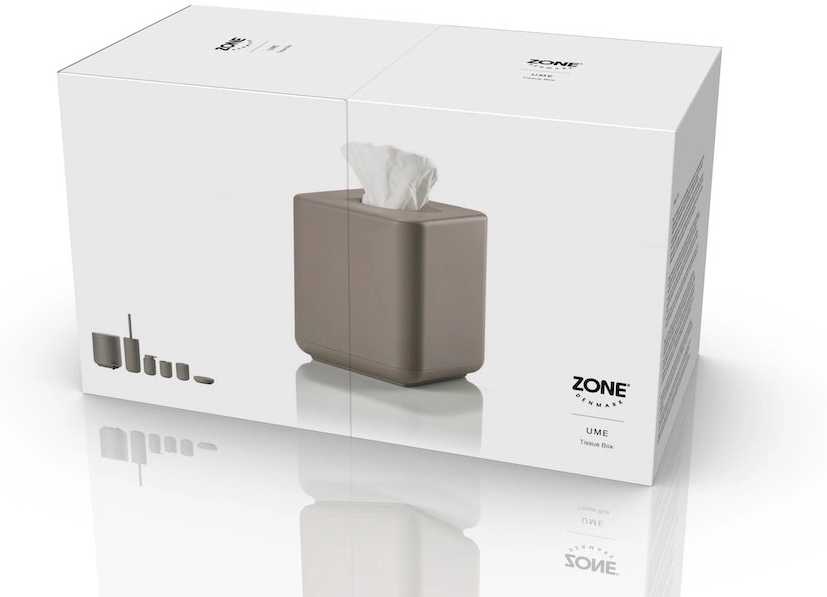 Zone Denmark Box na kapesníky Ume Taupe