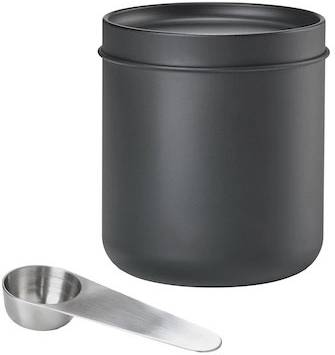 Zone Denmark Dóza na kafe s lžičkou 1,1l Singles Black