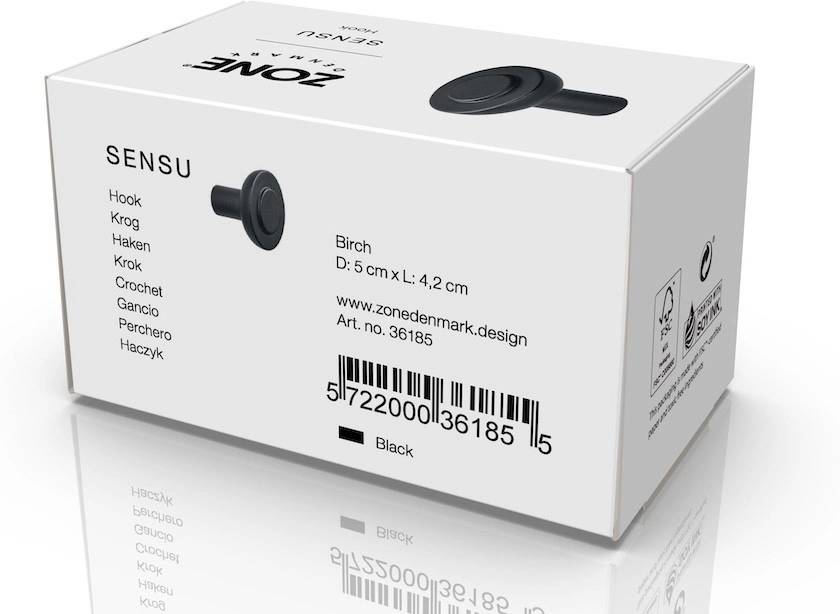 Zone Denmark Háček na zeď Sensu Black