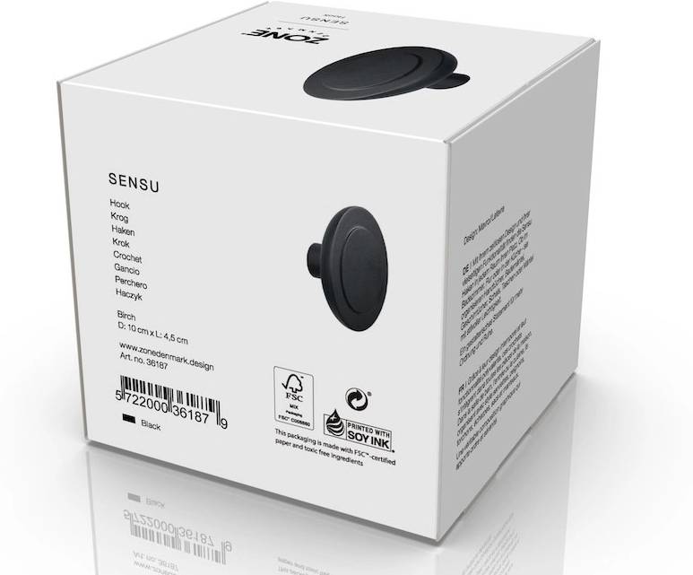 Zone Denmark Háček na zeď Sensu Black