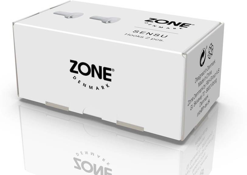 Zone Denmark Háček na zeď 2ks Sensu White