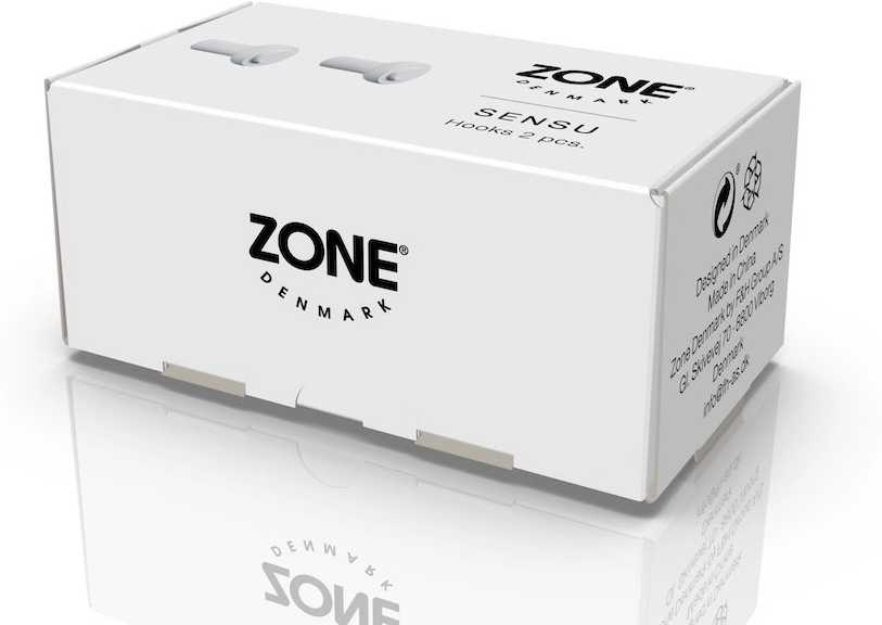 Zone Denmark Háček na zeď 2ks Sensu White