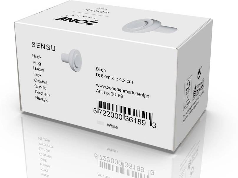 Zone Denmark Háček na zeď Sensu White