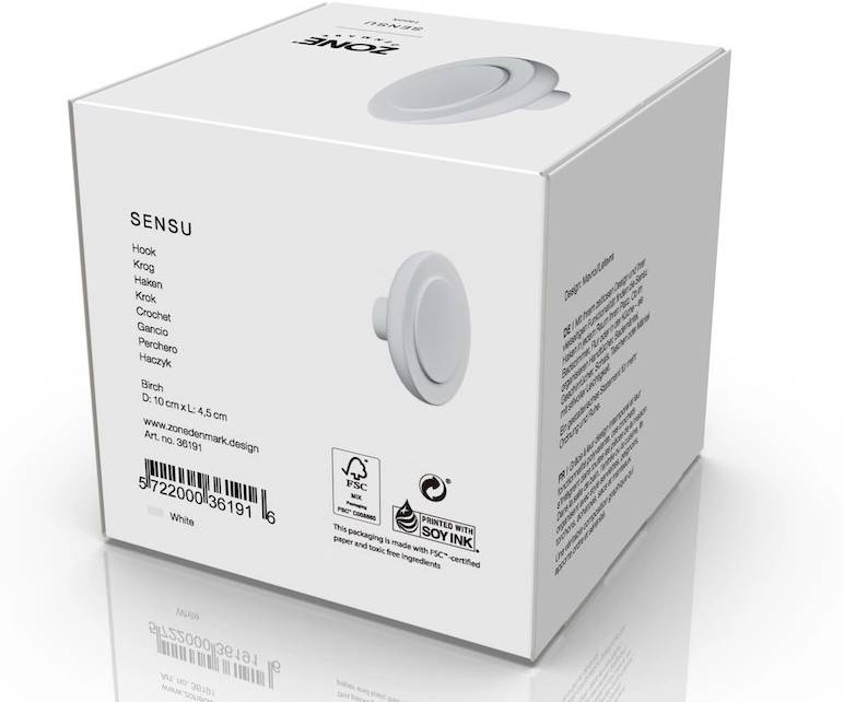 Zone Denmark Háček na zeď Sensu White